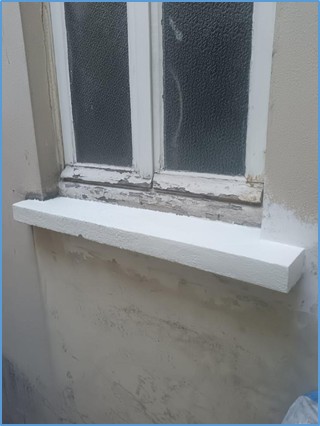 Réfection appui de fenêtre - Après travaux